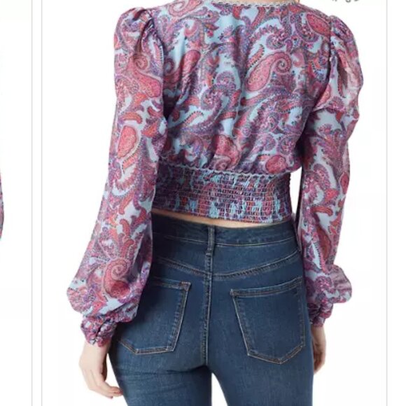 [5x$20] New Paisley Crop Top  / Size Small - Picture 2 of 6